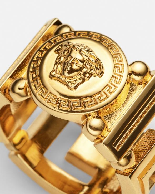 Жене Versace злато Медуса Греца прстен Прибор 2DJLH751