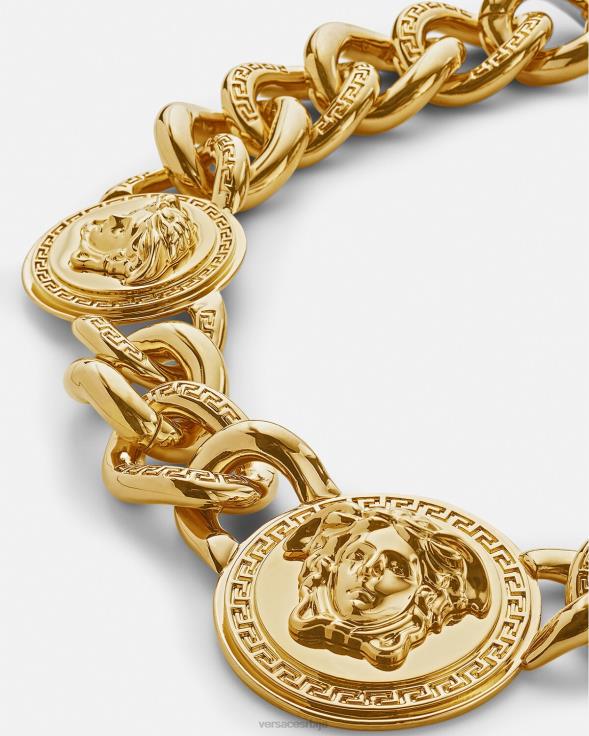 Жене Versace злато медуза ланчић огрлица Прибор 2DJLH784