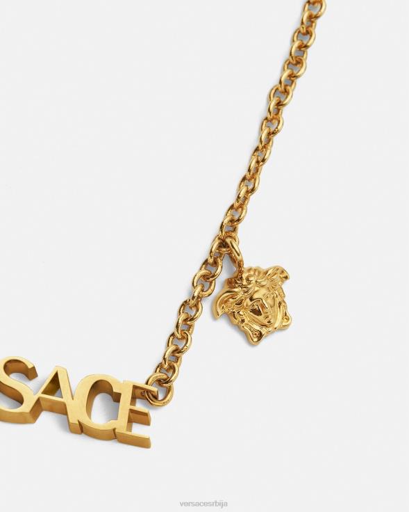 Жене Versace злато лого огрлица Прибор 2DJLH801