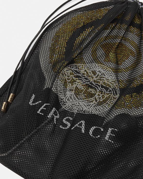 Жене Versace црн Црете де флеур сет рекета за плажу доњи веш и одећа за плажу 2DJLH1204