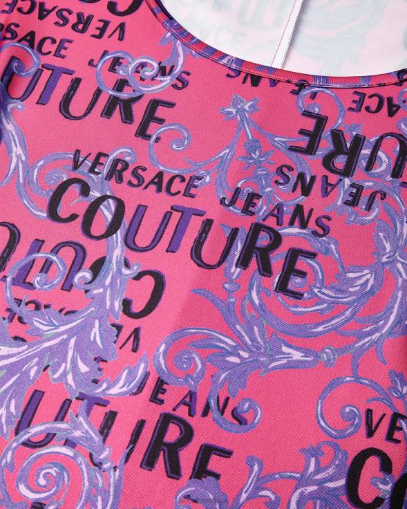 Жене Versace фуксија лого цоутуре боди одећу 2DJLH2212