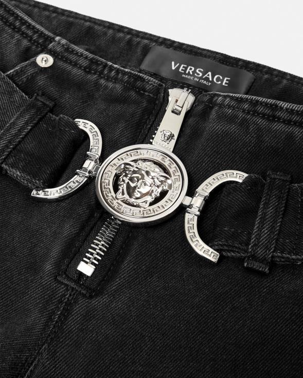 Жене Versace црн фармерке медуса '95 одећу 2DJLH220