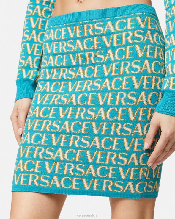 Жене Versace принт свеобухватна плетена сукња одећу 2DJLH163