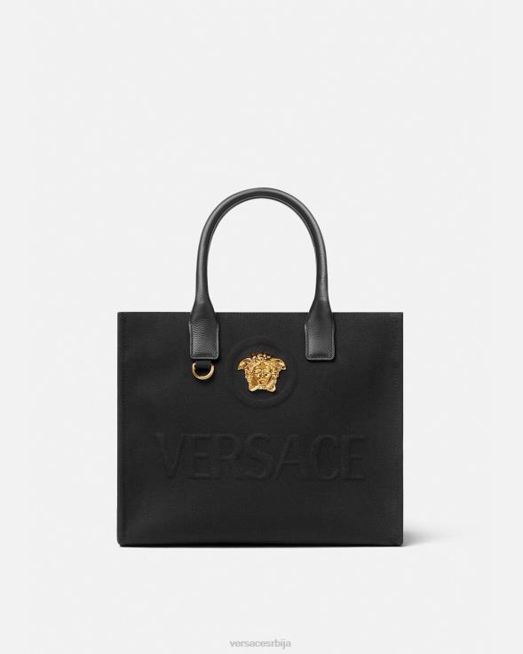 Жене Versace црн ла медуса мала торба торбе 2DJLH331