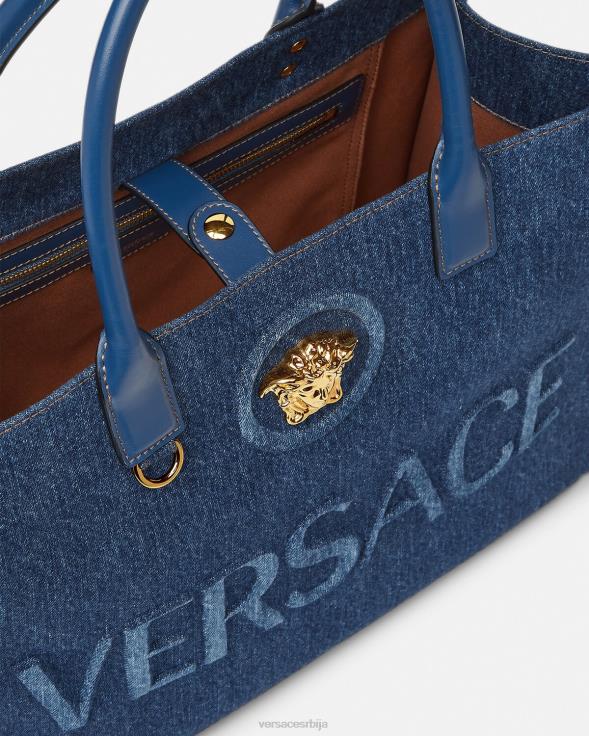 Жене Versace Плави ла медуса велика торба торбе 2DJLH339