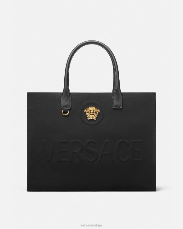 Жене Versace црн ла медуса велика торба торбе 2DJLH341