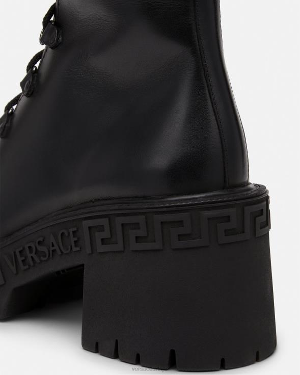 Жене Versace црн борбене чизме на платформи греца ципела 2DJLH480