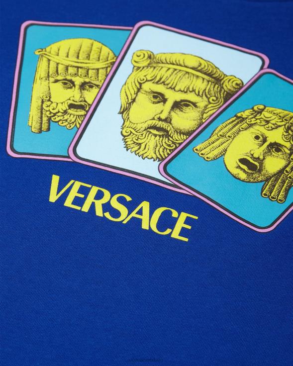 деца Versace Плави ле масцхере мајица одећу 2DJLH2121