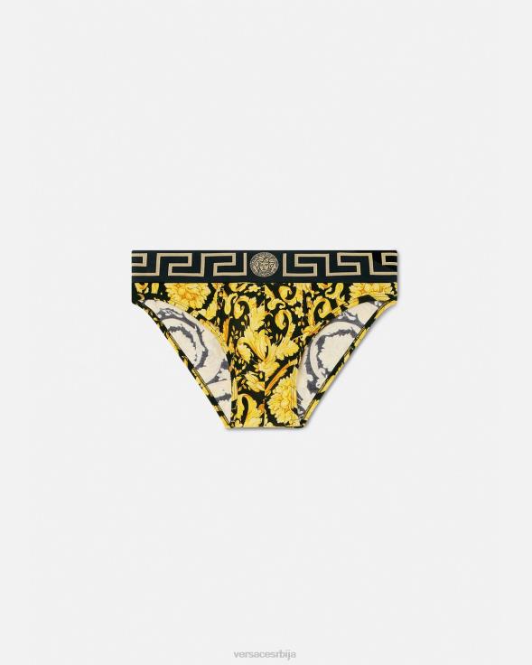 мушкарци Versace црн бароко гаћице доњи веш и одећа за плажу 2DJLH1769