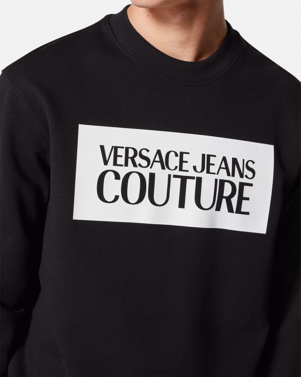 мушкарци Versace црн лого дуксерица одећу 2DJLH2377