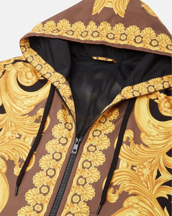 мушкарци Versace браон и златни јакна бароццо 660 одећу 2DJLH1241