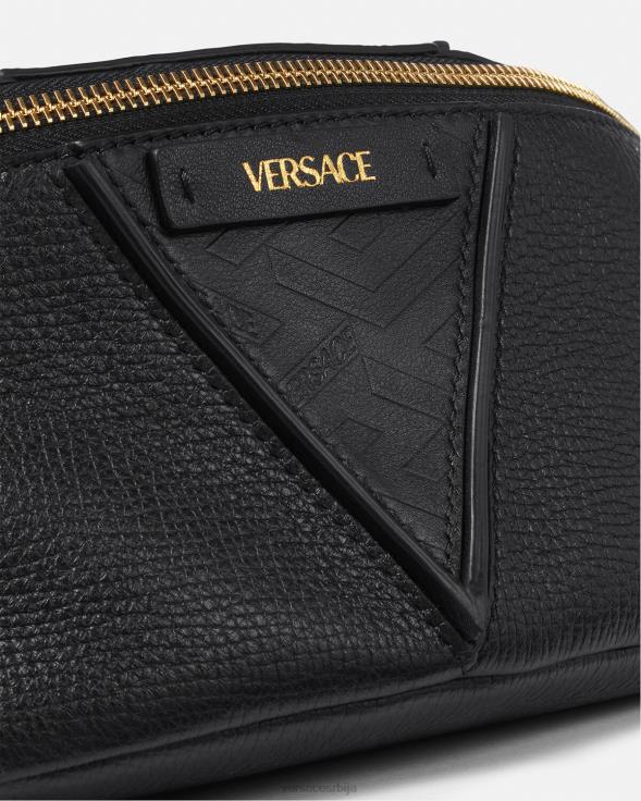 мушкарци Versace црн в греца сигнатуре торба за појас торбе 2DJLH1491