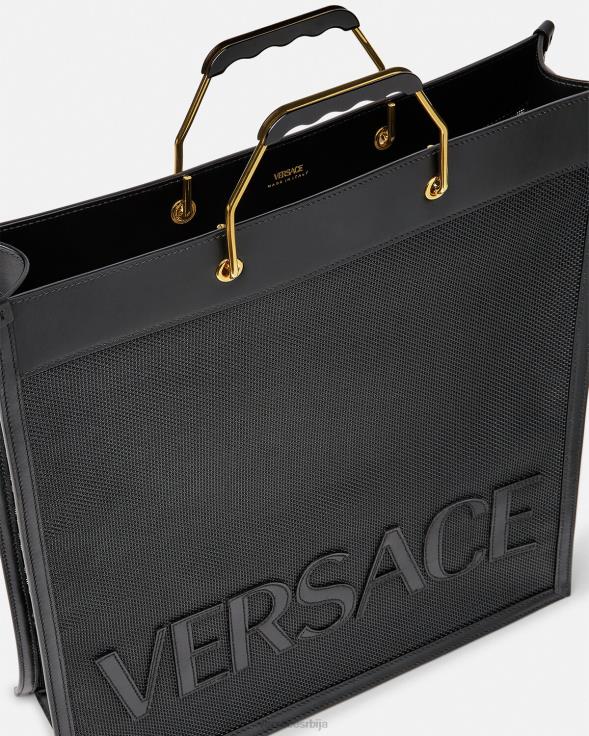 мушкарци Versace црн схоппер тоте баг торбе 2DJLH1507